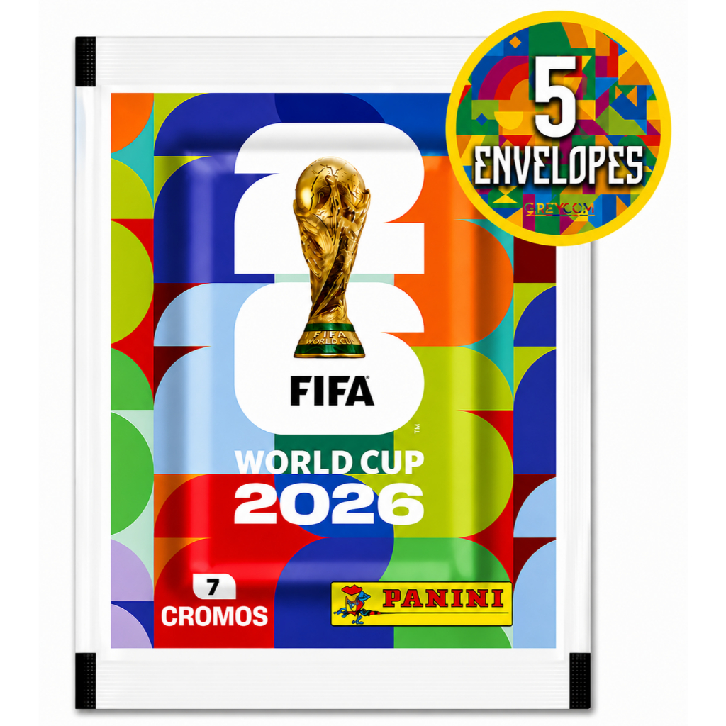 Kit 5 Envelopes Álbum Oficial Copa Do Mundo 2026 FIFA Blister Com 35 Figurinhas Produto Original