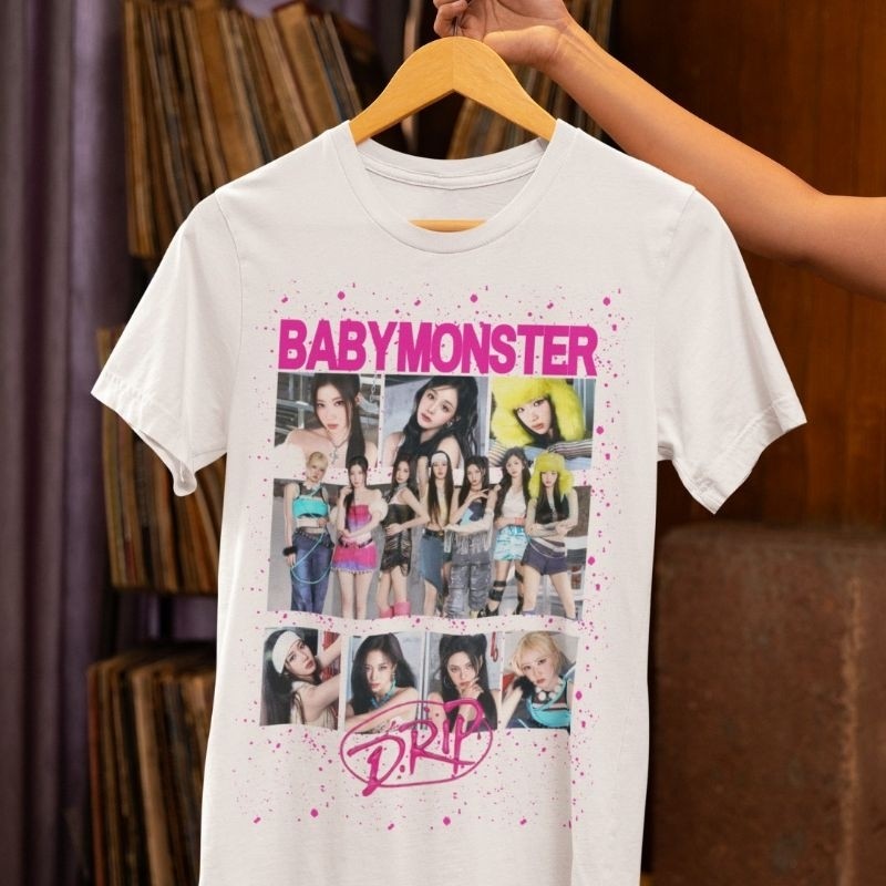 Camiseta BabyMonster Kpop YG Baby Monster Girl Group Monstiez Dabi
