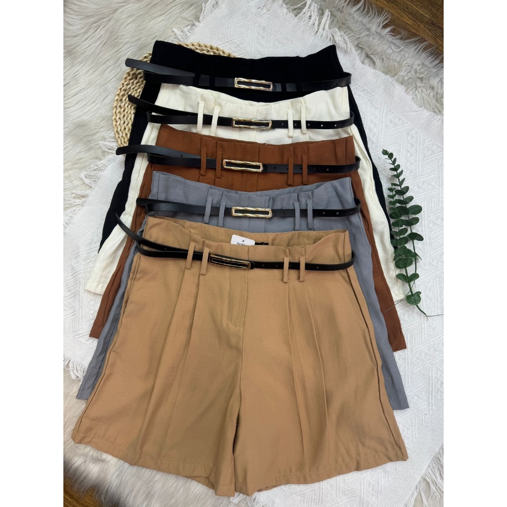 Short De Tecido Marrante Moda Novo