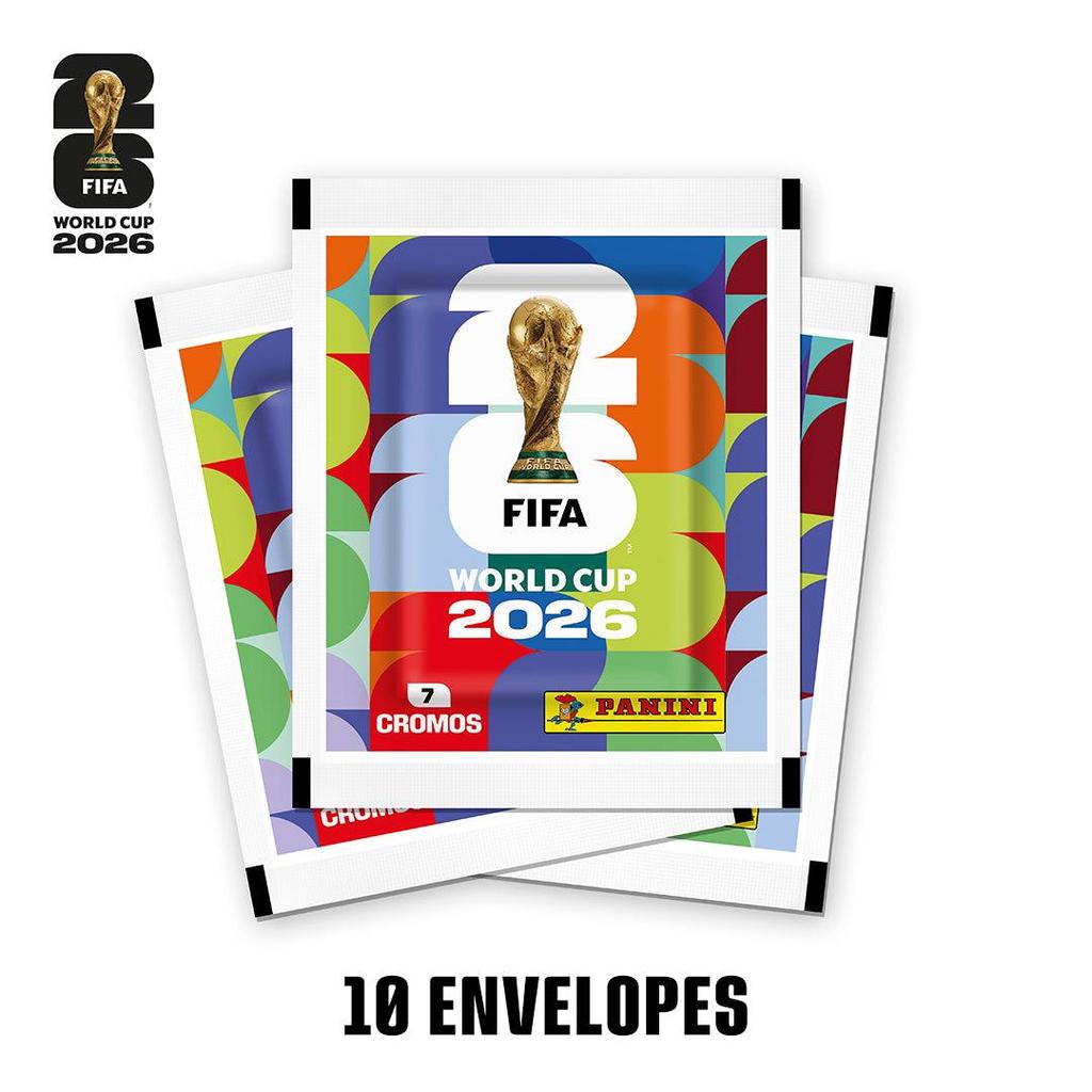 10 Envelopes c/ 7 Figurinhas - Copa do Mundo 2026 - FIFA WORLD CUP 2026