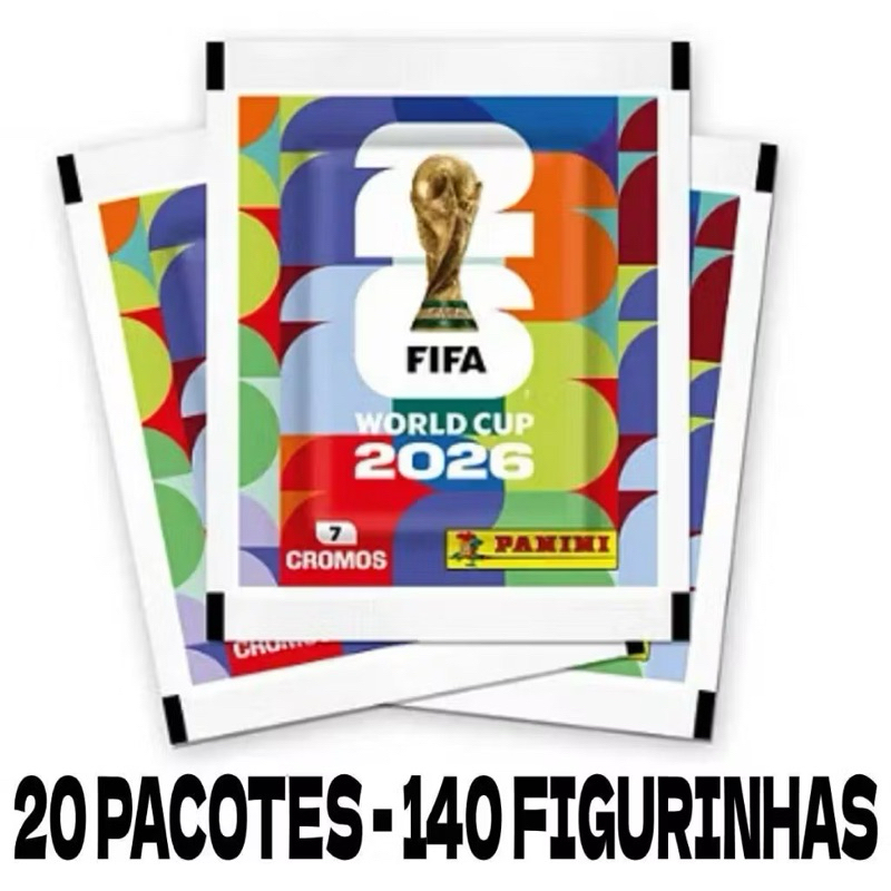 Figurinhas Copa do Mundo 2026!! envelope com 7 figurinhas cada!