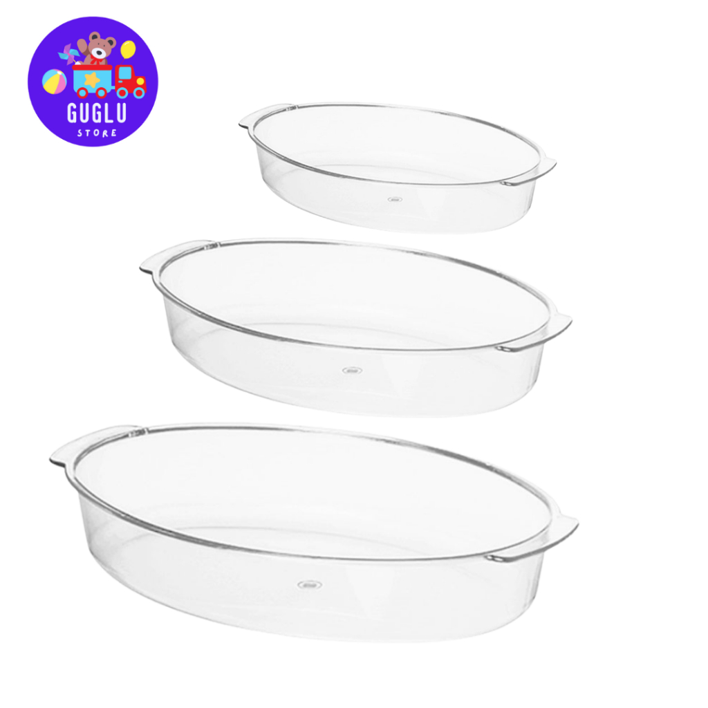 Kit 3 Travessas (Pequena,Média,Grande) - Acrílico