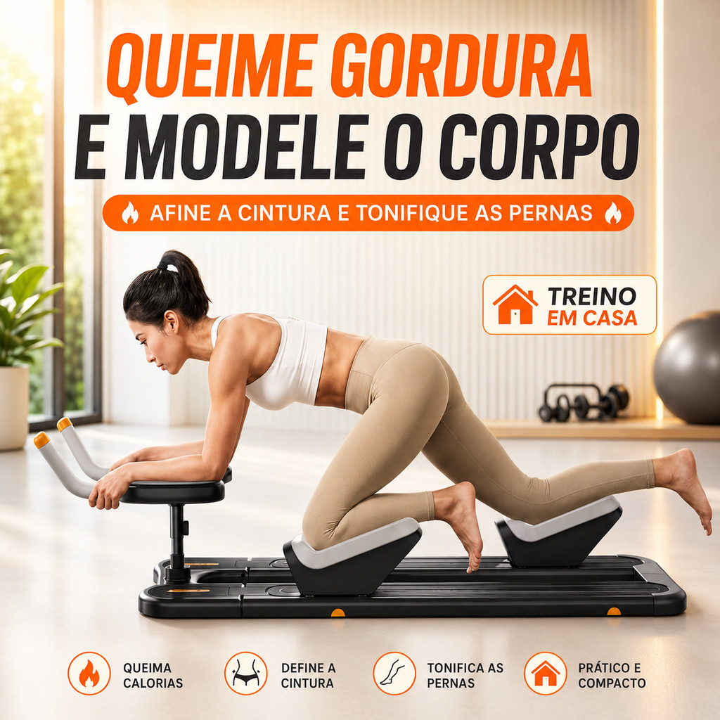 Aparelho Abdominal com Tela LCD Fortaleça Abdômen e Lombar Exercício em Casa