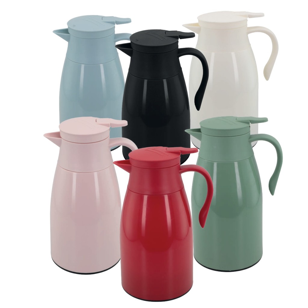 Garrafa Térmica Com Gatilho Pratic 1L Café Chá Água Varias Cores - Turquesa