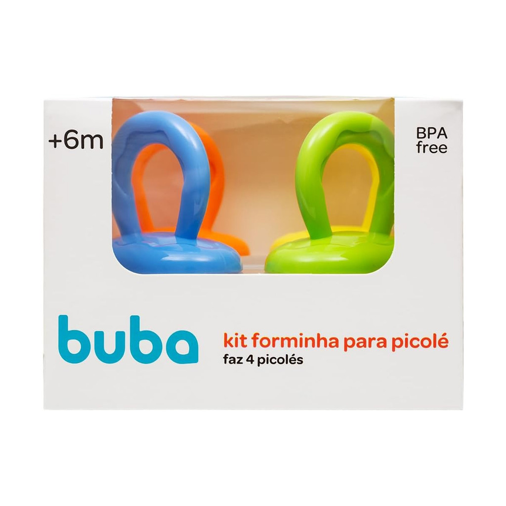 Kit Forma Para Picolé Buba Infantil Bebê Forminha