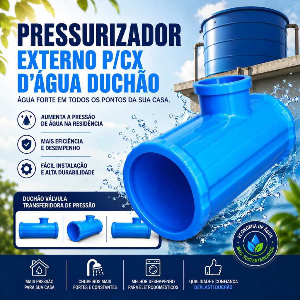 D Pressurizador Externo Automatico Para Caixa D'agua