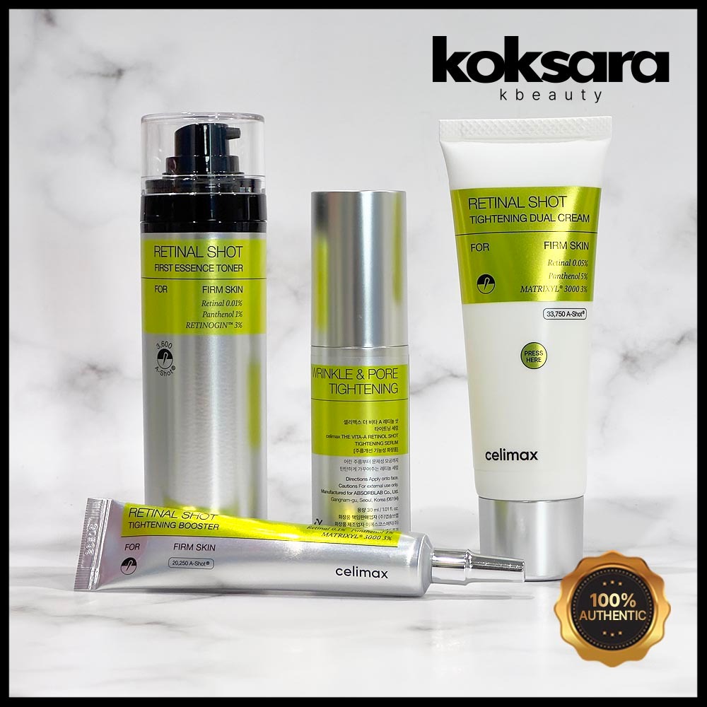 CELIMAX The Vita A Shot Skincare Collection (Toner, Serum, Dual Cream, Booster)